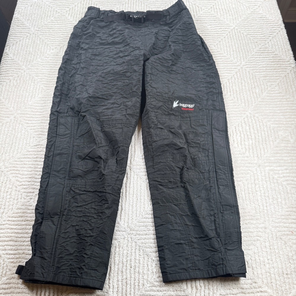 Frogg Toggs Rain Pants Men's XL Black Waterproof Hiking Gorpcore Utility